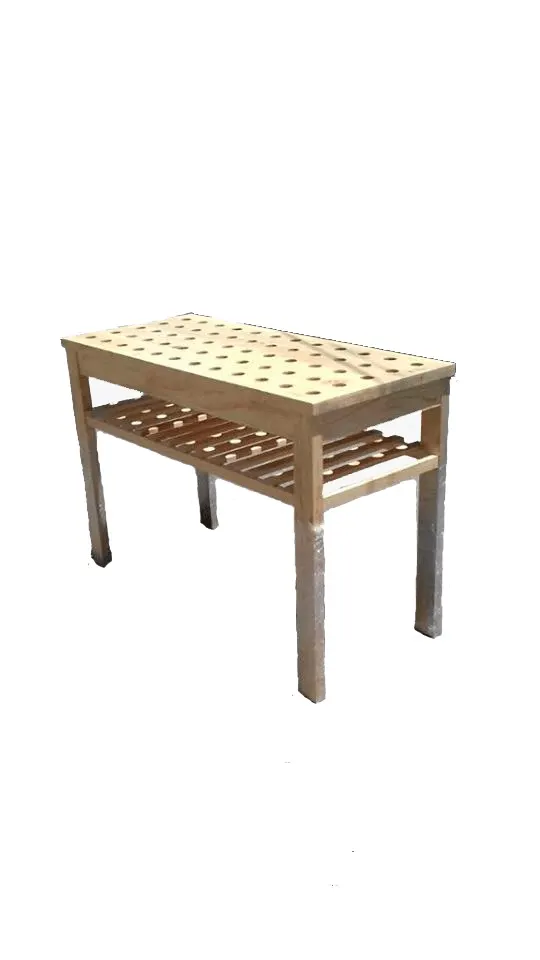 Mesa escurridora de madera